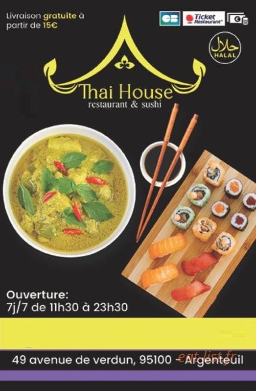 Thaï House — carte page 1