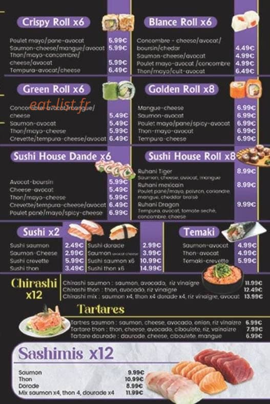 Thaï House — carte page 6