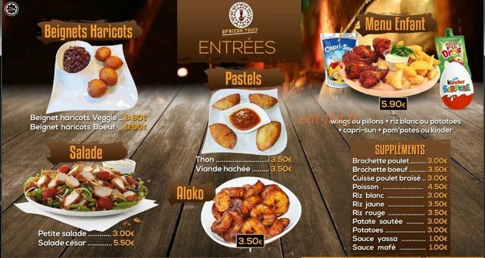 Touche africaine ' — carte page 1