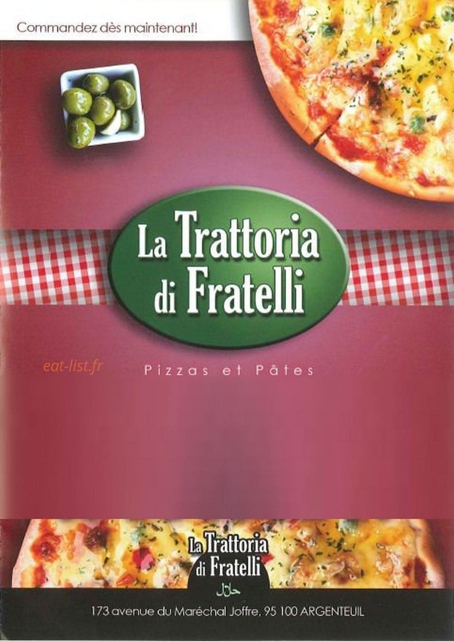 Trattoria di Fratelli — carte page 1