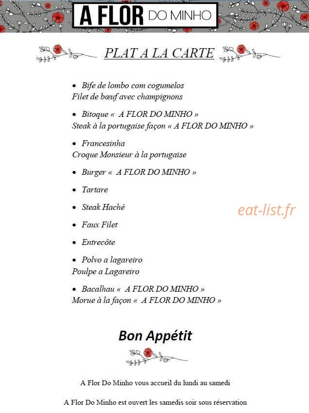 A Flor do Minho — carte page 1
