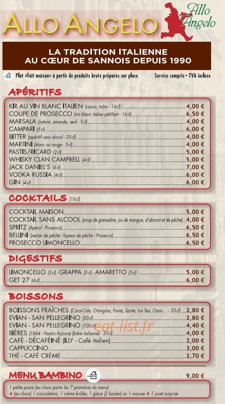 allo angelo — carte page 1