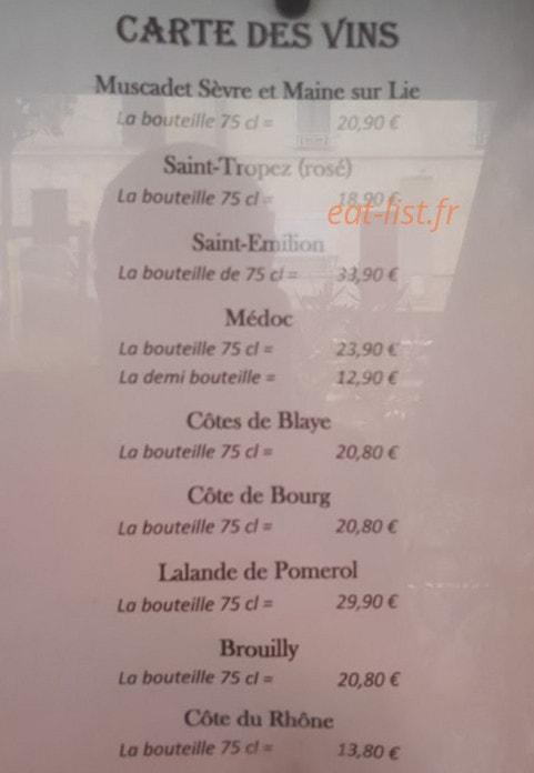 Café du Midi — carte page 2