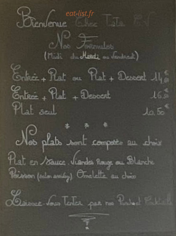 Chez tata — carte page 1