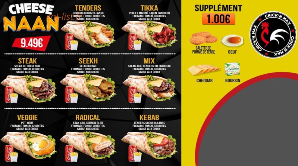 Chick'n Max — carte page 6
