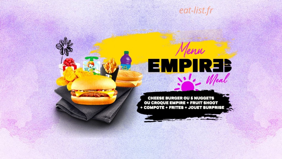 Empire Burger — carte page 5
