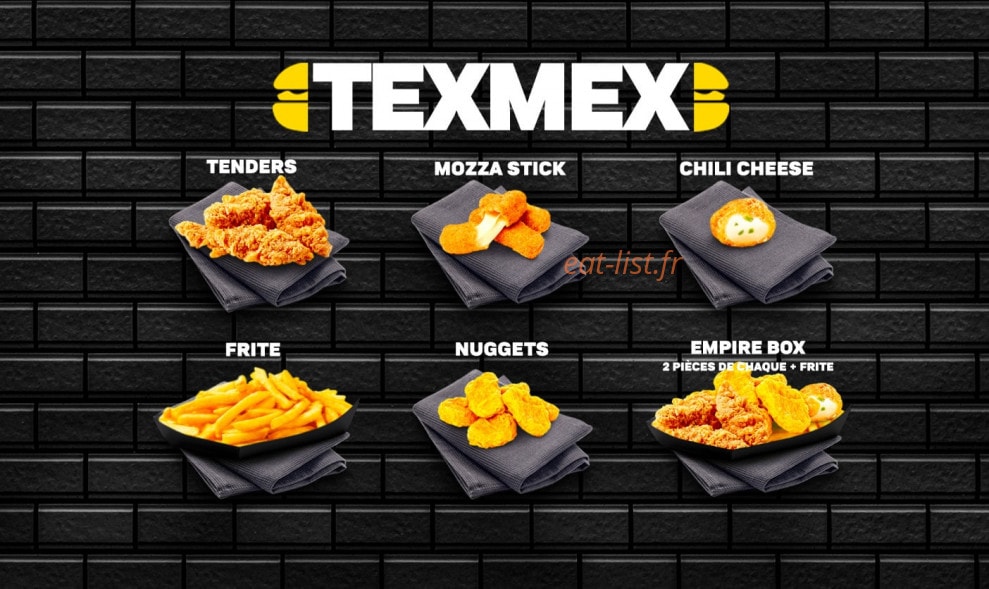 Empire Burger — carte page 4