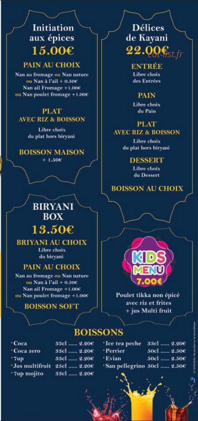 Kayani Kitchen — carte page 6