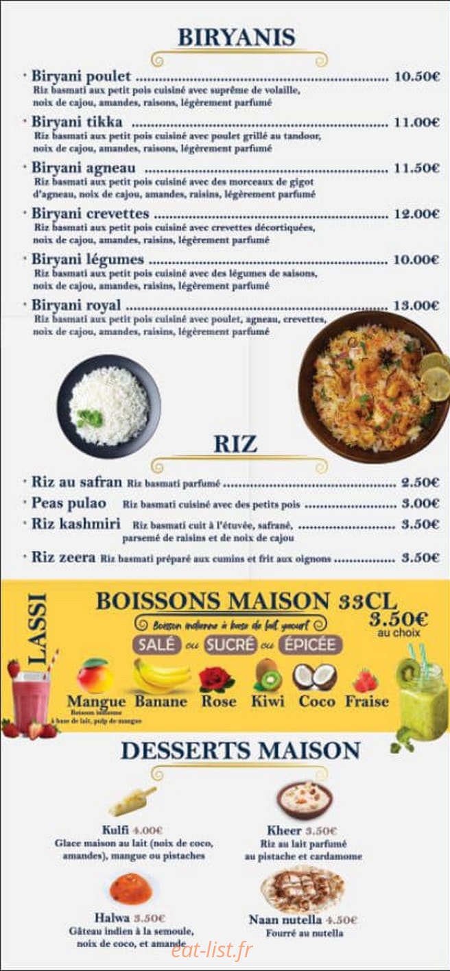 Kayani Kitchen — carte page 5