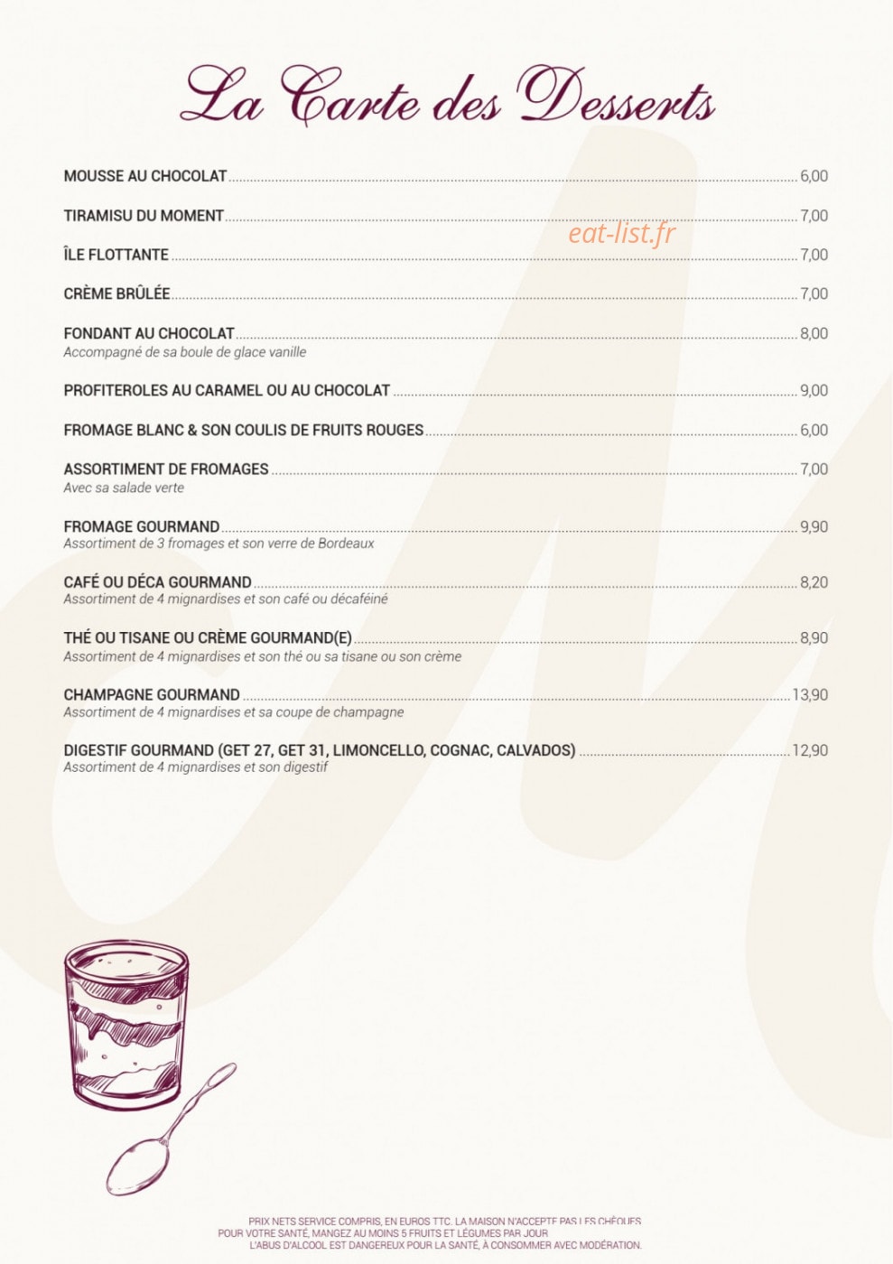 Le Moulin à Café — carte page 8