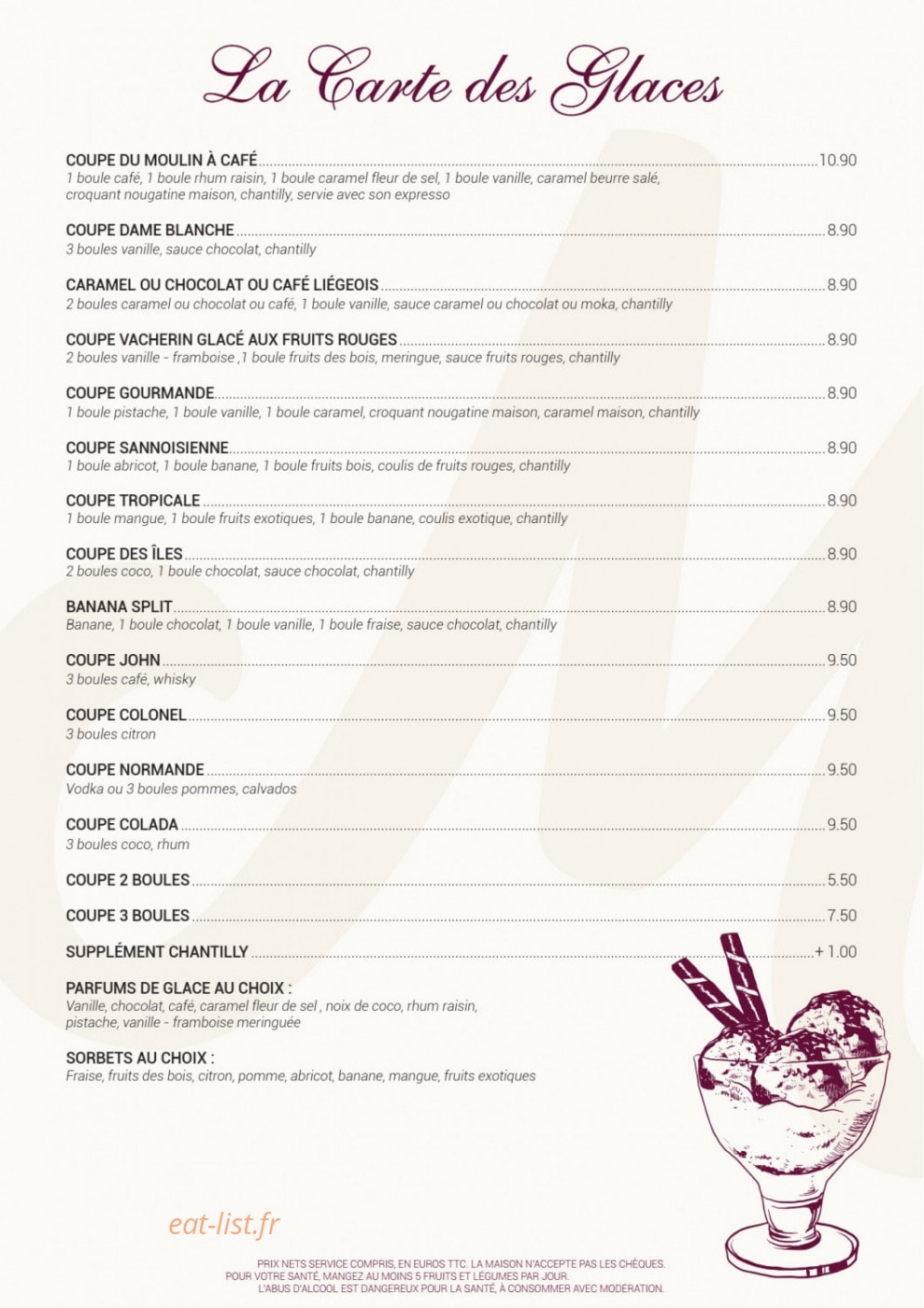Le Moulin à Café — carte page 9