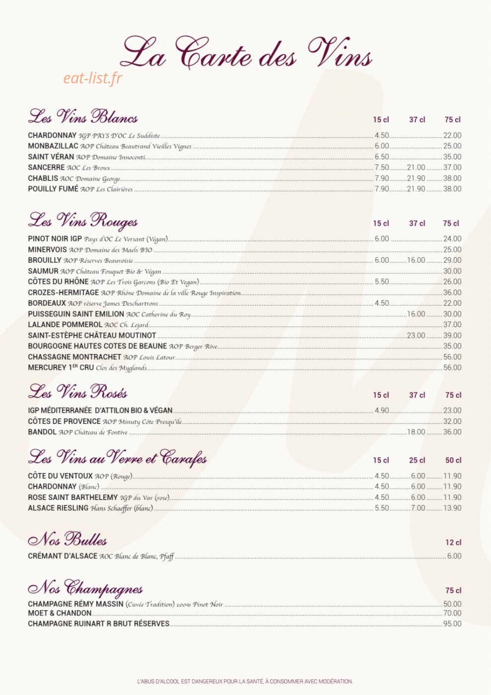 Le Moulin à Café — carte page 10