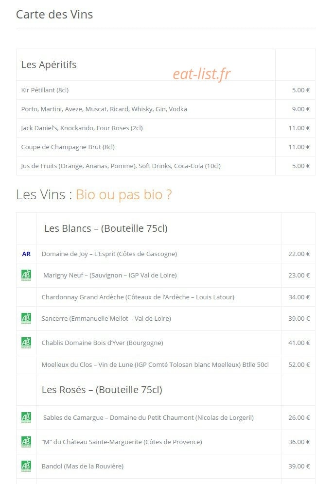 Le Moulin de la Galette — carte page 2