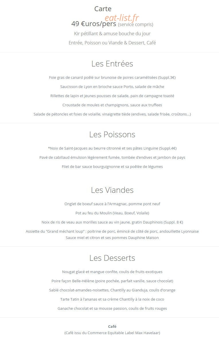 Le Moulin de la Galette — carte page 1