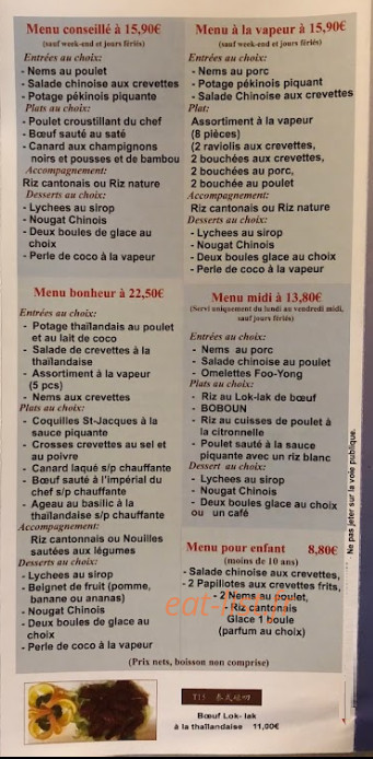Le Soleil Sannois — carte page 5