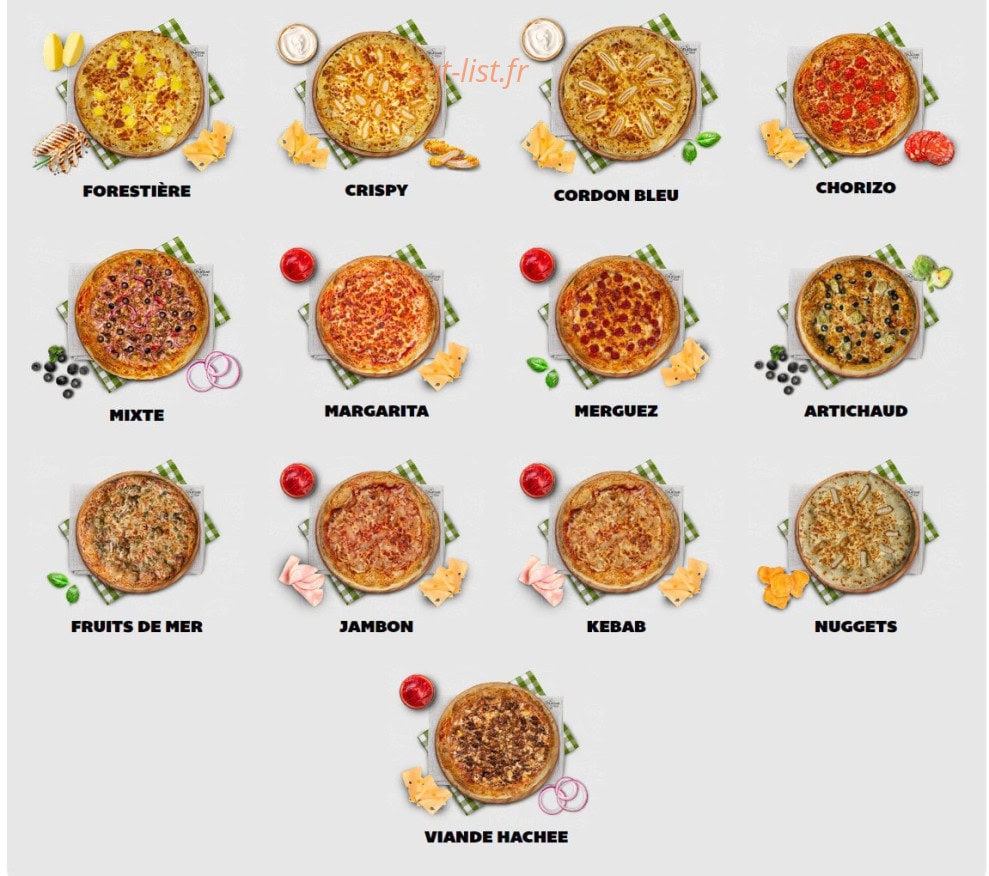 Platane Pizza — carte page 2