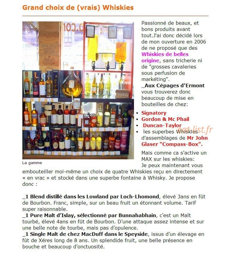Aux Cépages d'Ermont — carte page 9