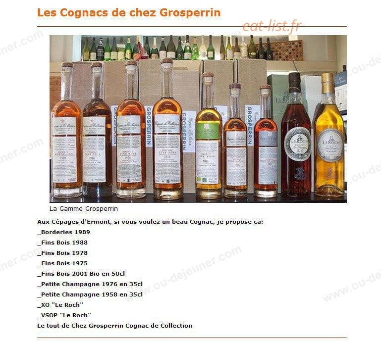 Aux Cépages d'Ermont — carte page 6
