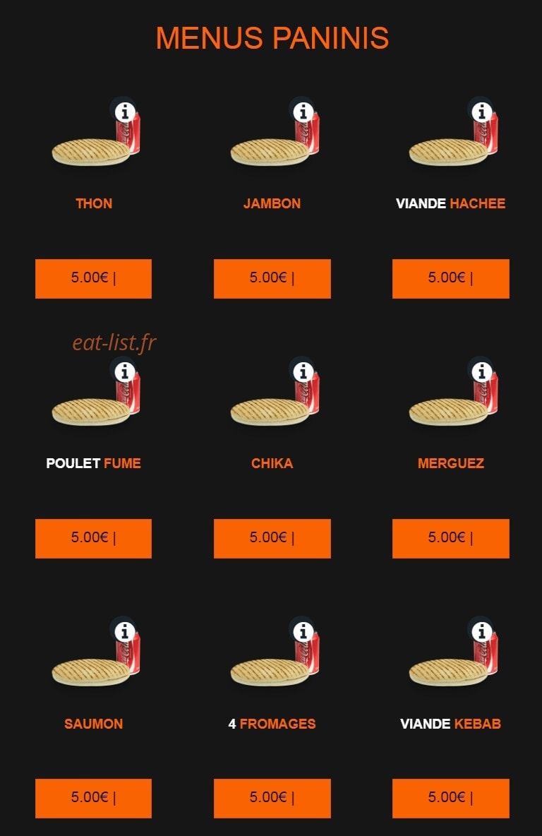 House Pizza — carte page 6