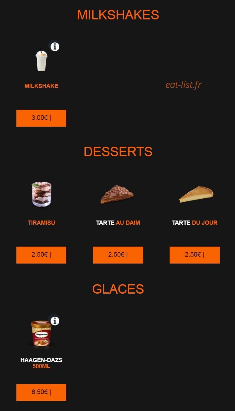 House Pizza — carte page 8
