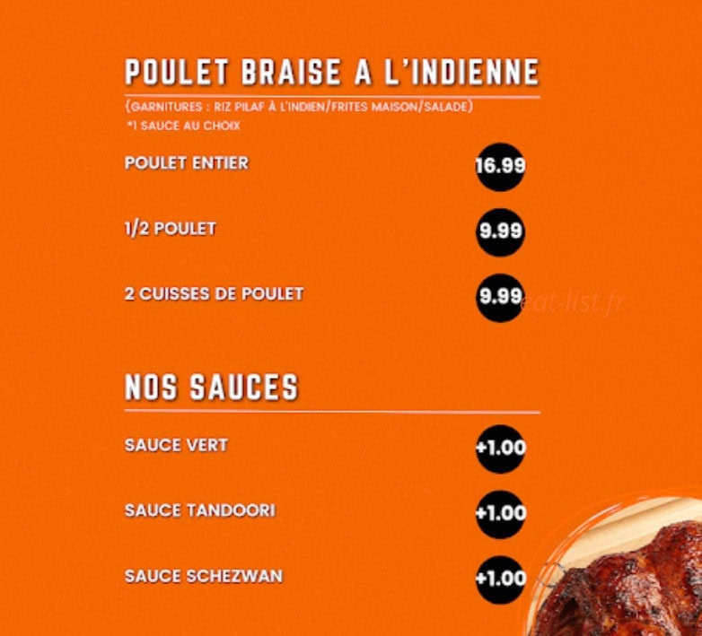 La Flamme Tandoori — carte page 3