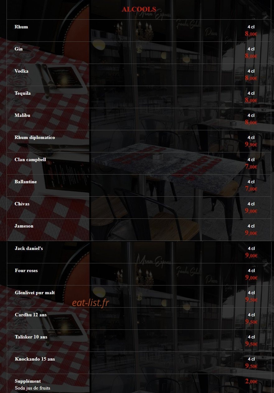 Le Bistrot d'Edgard — carte page 8