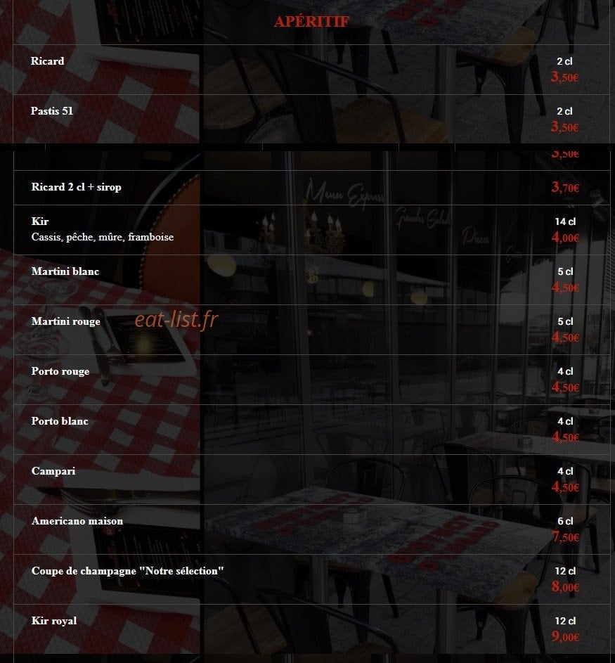Le Bistrot d'Edgard — carte page 7