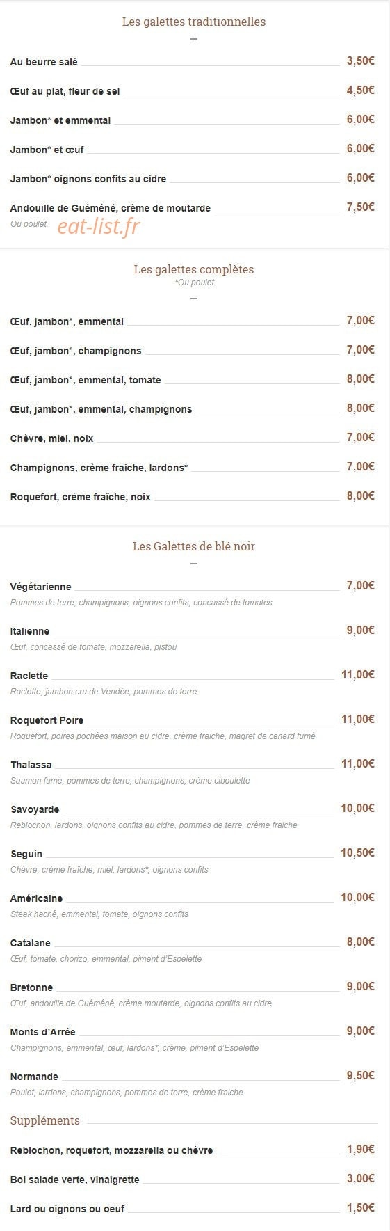 Le Renard et la Galette — carte page 2