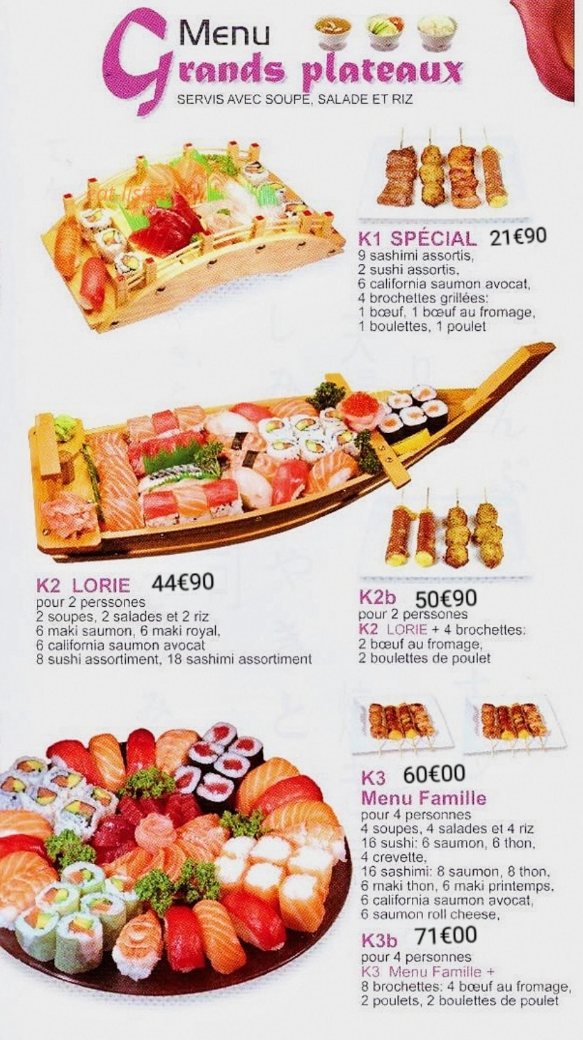 Lorie Sushi — carte page 7