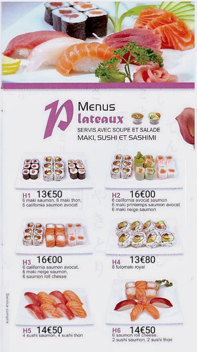 Lorie Sushi — carte page 4
