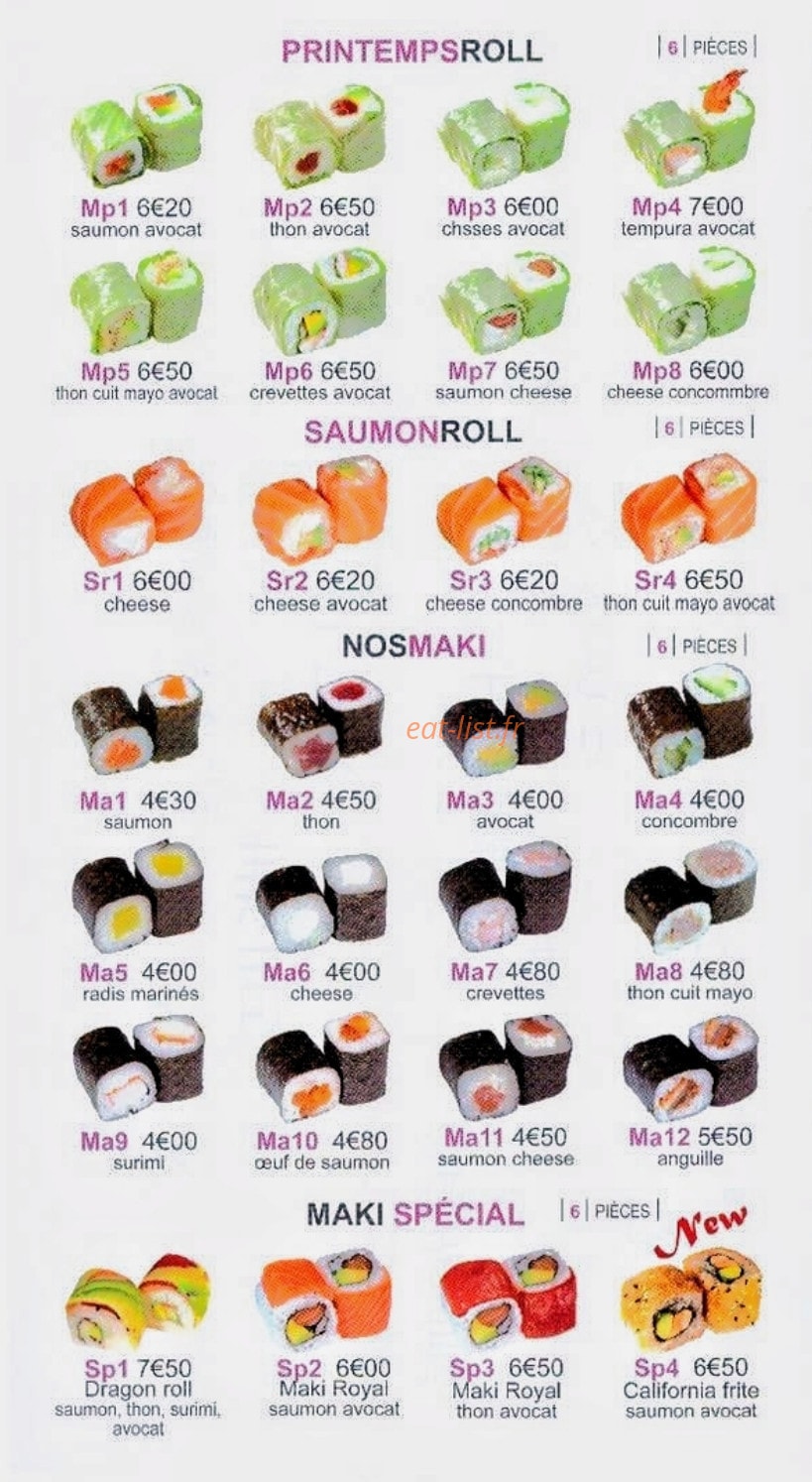 Lorie Sushi — carte page 9
