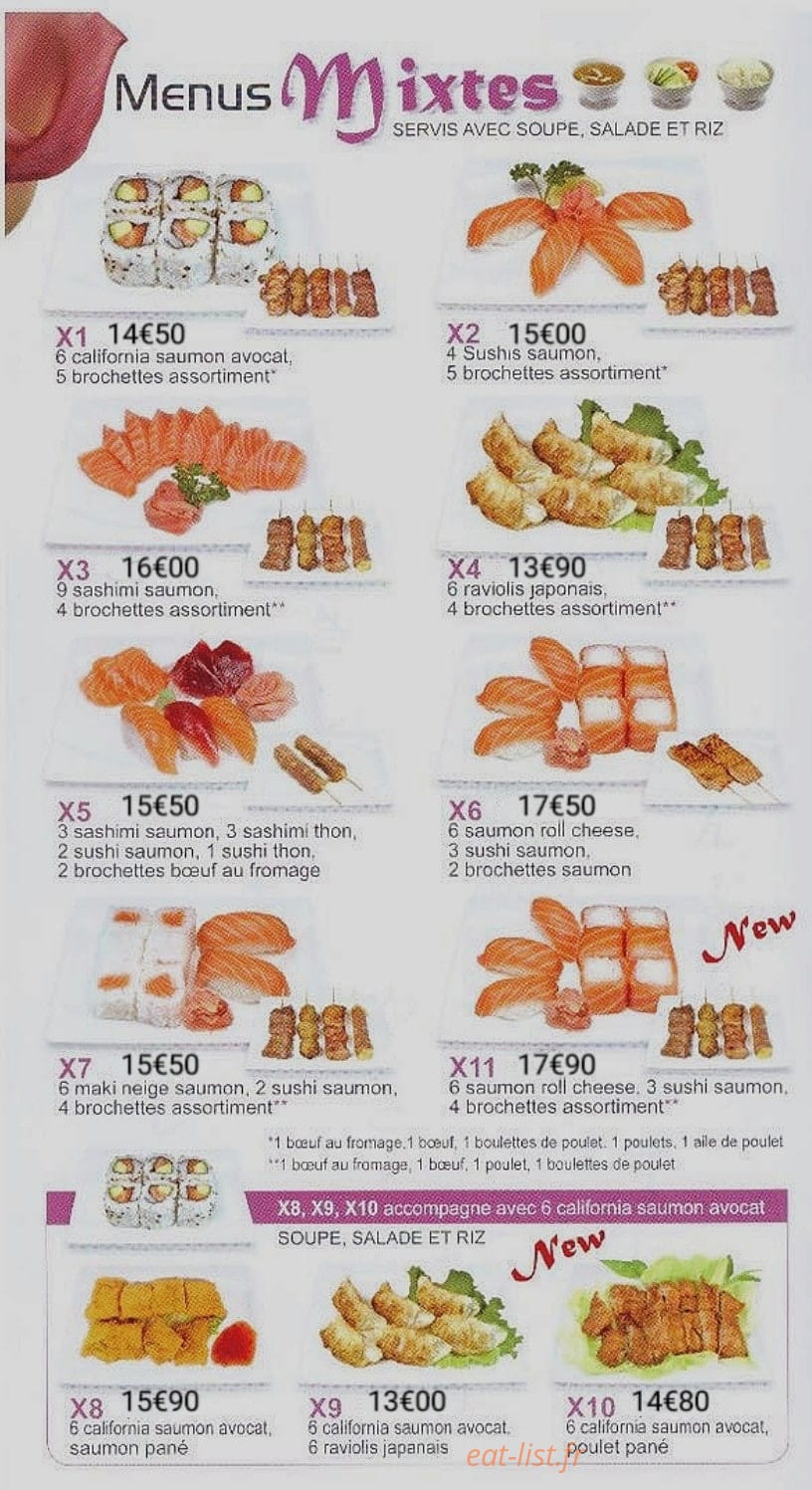 Lorie Sushi — carte page 3
