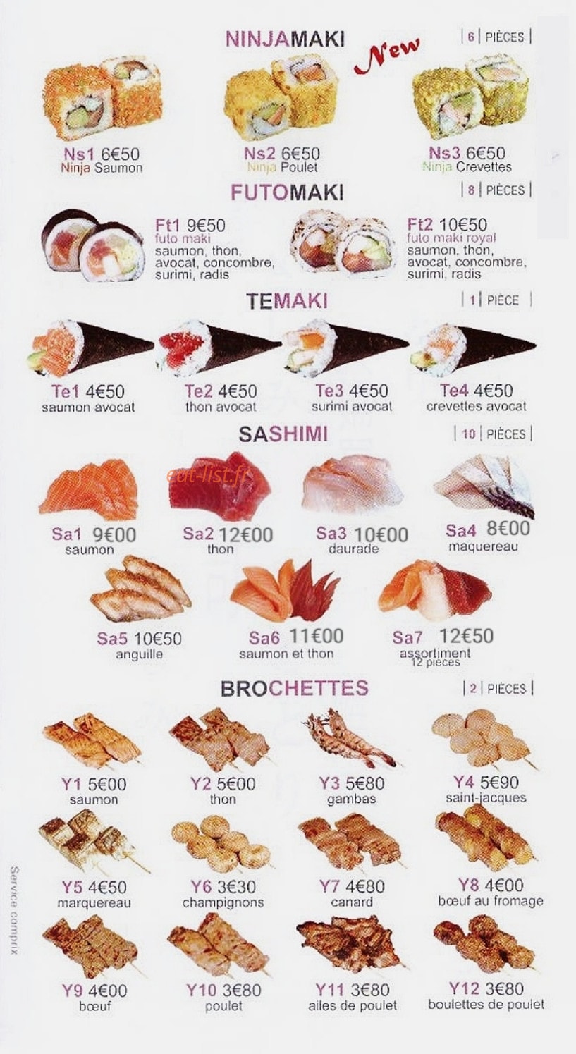 Lorie Sushi — carte page 10