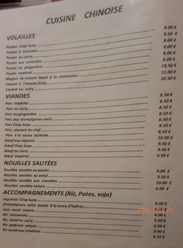 Au Bonheur — carte page 2