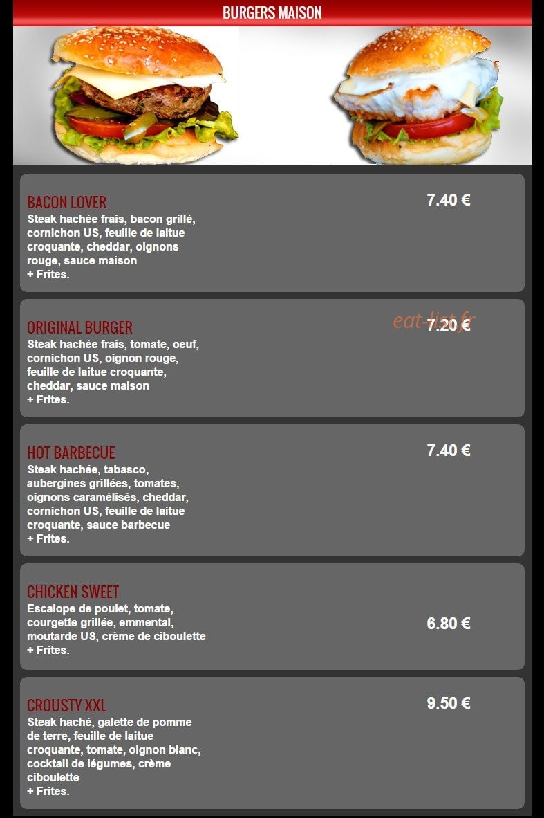 Food Station — carte page 3
