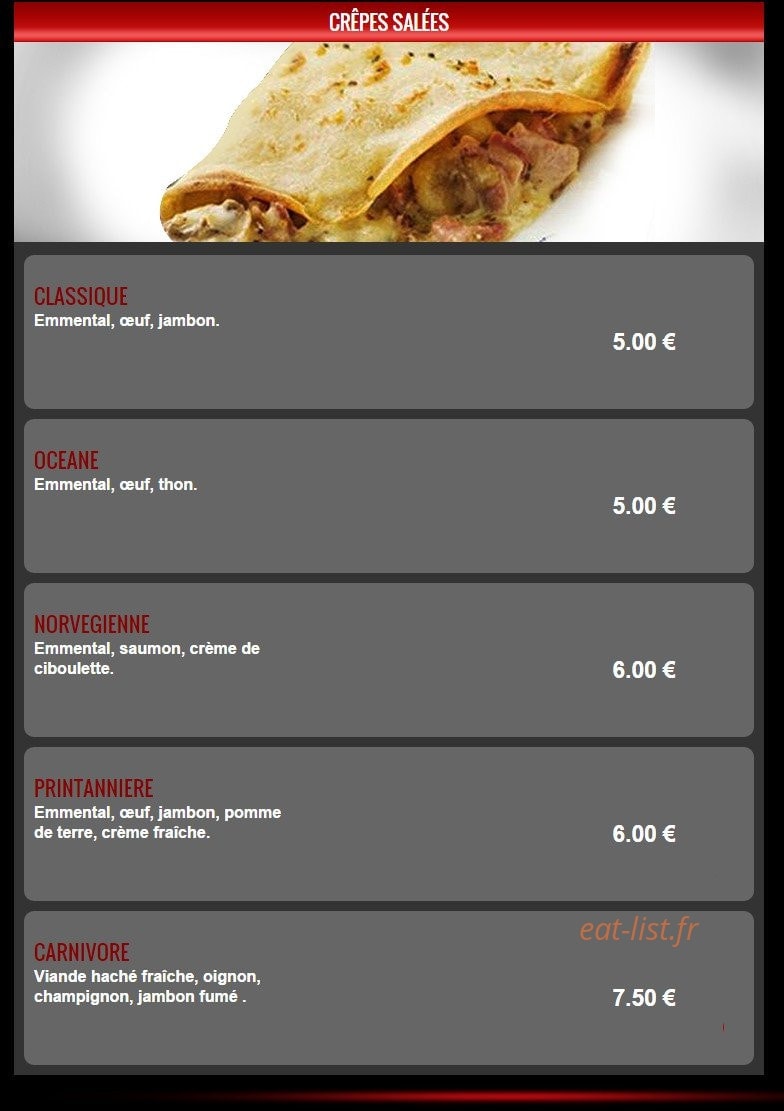 Food Station — carte page 4