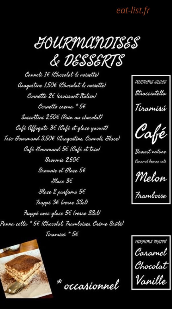 Le Petit coin café — carte page 5