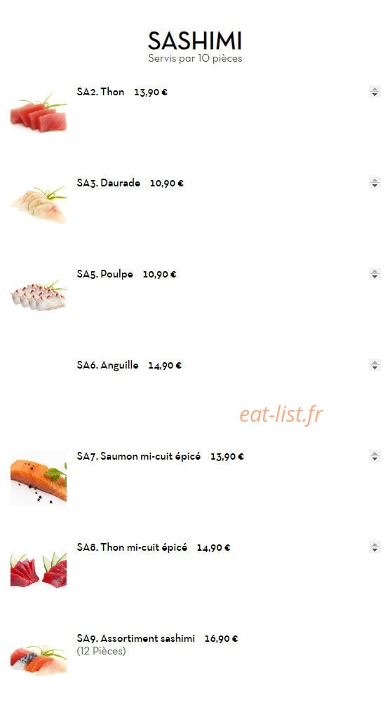 Miss sushi — carte page 8