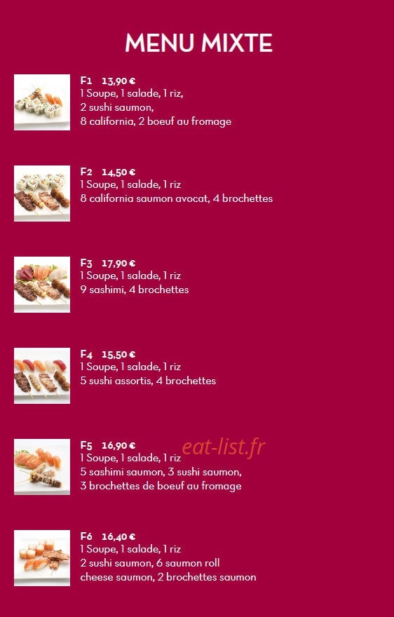 Miss sushi — carte page 3