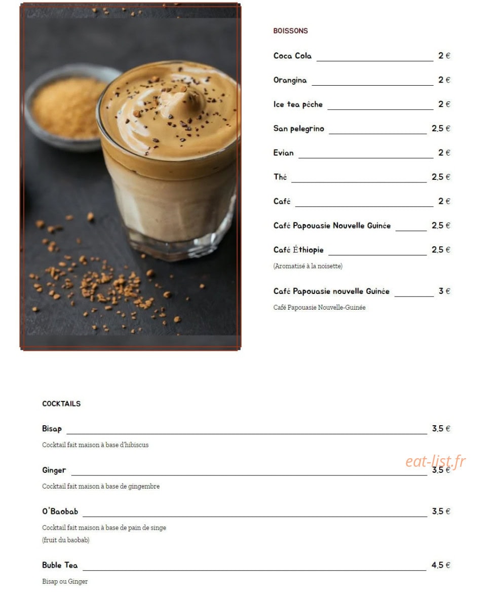Obaobab — carte page 6