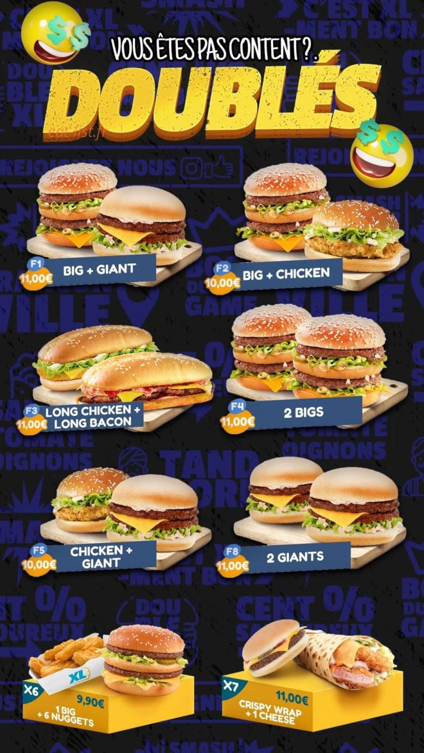 Xl burger — carte page 5