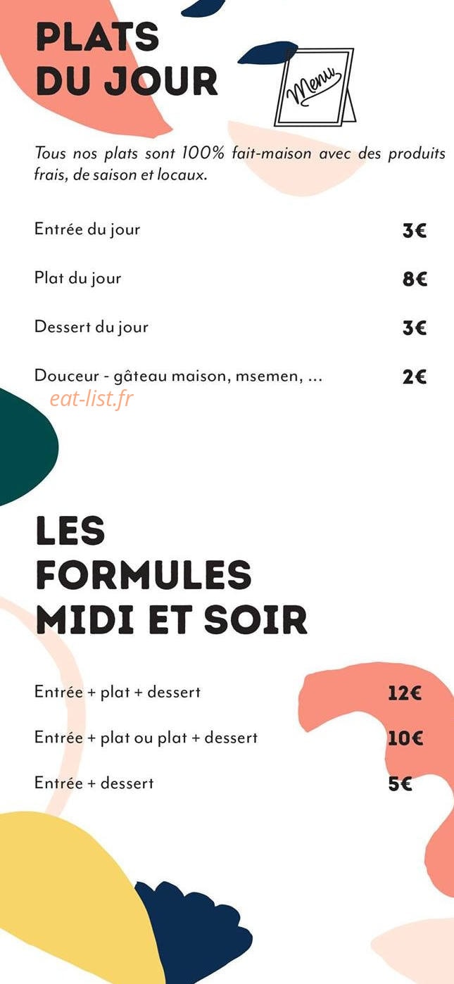Café Restaurant 19.59 — carte page 2