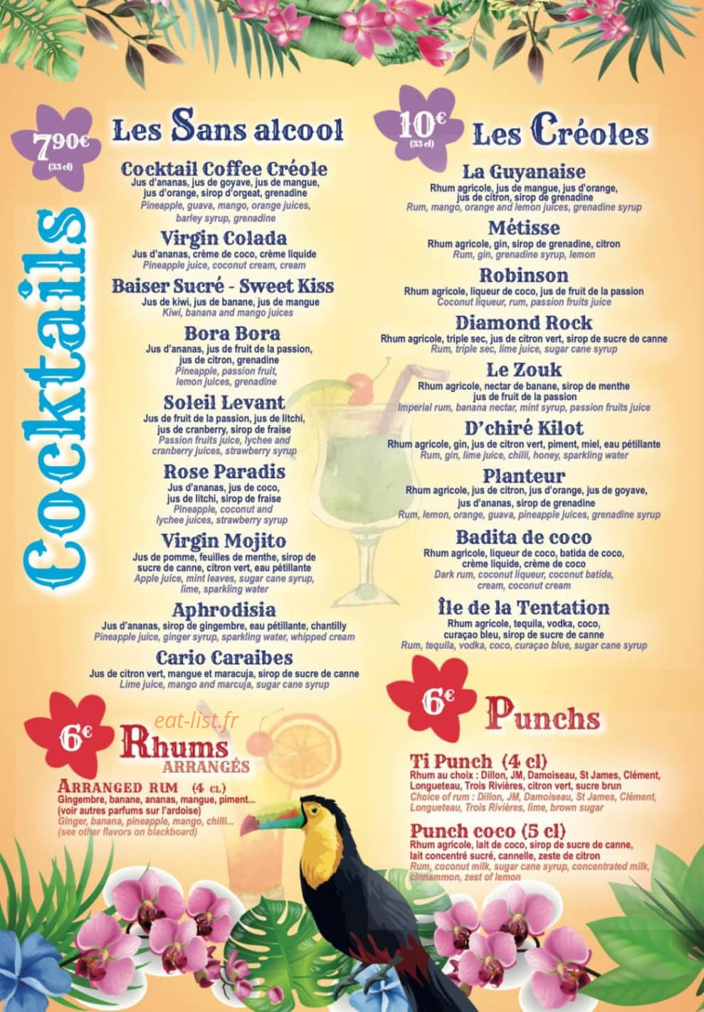 Coffee Creole — carte page 10