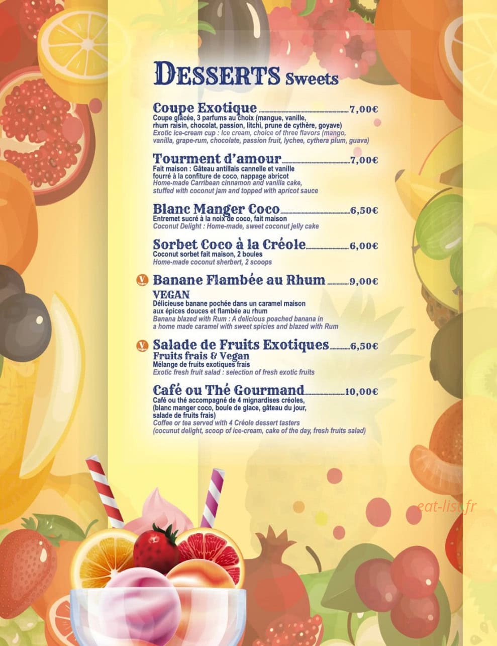 Coffee Creole — carte page 5