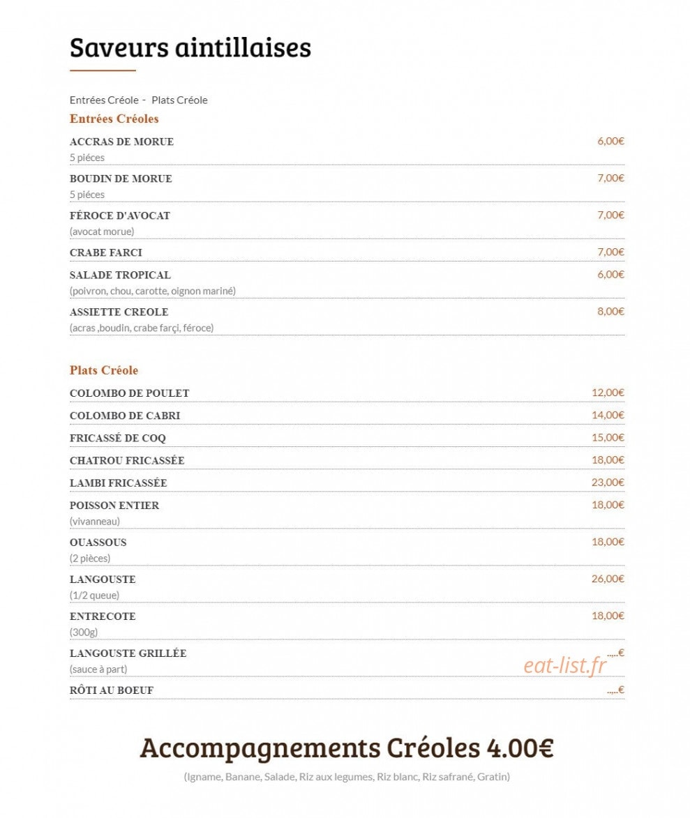 Coffee India — carte page 3