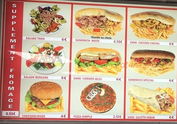 Istanbul Kebab — carte page 1