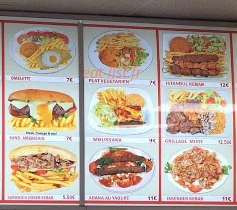 Istanbul Kebab — carte page 3