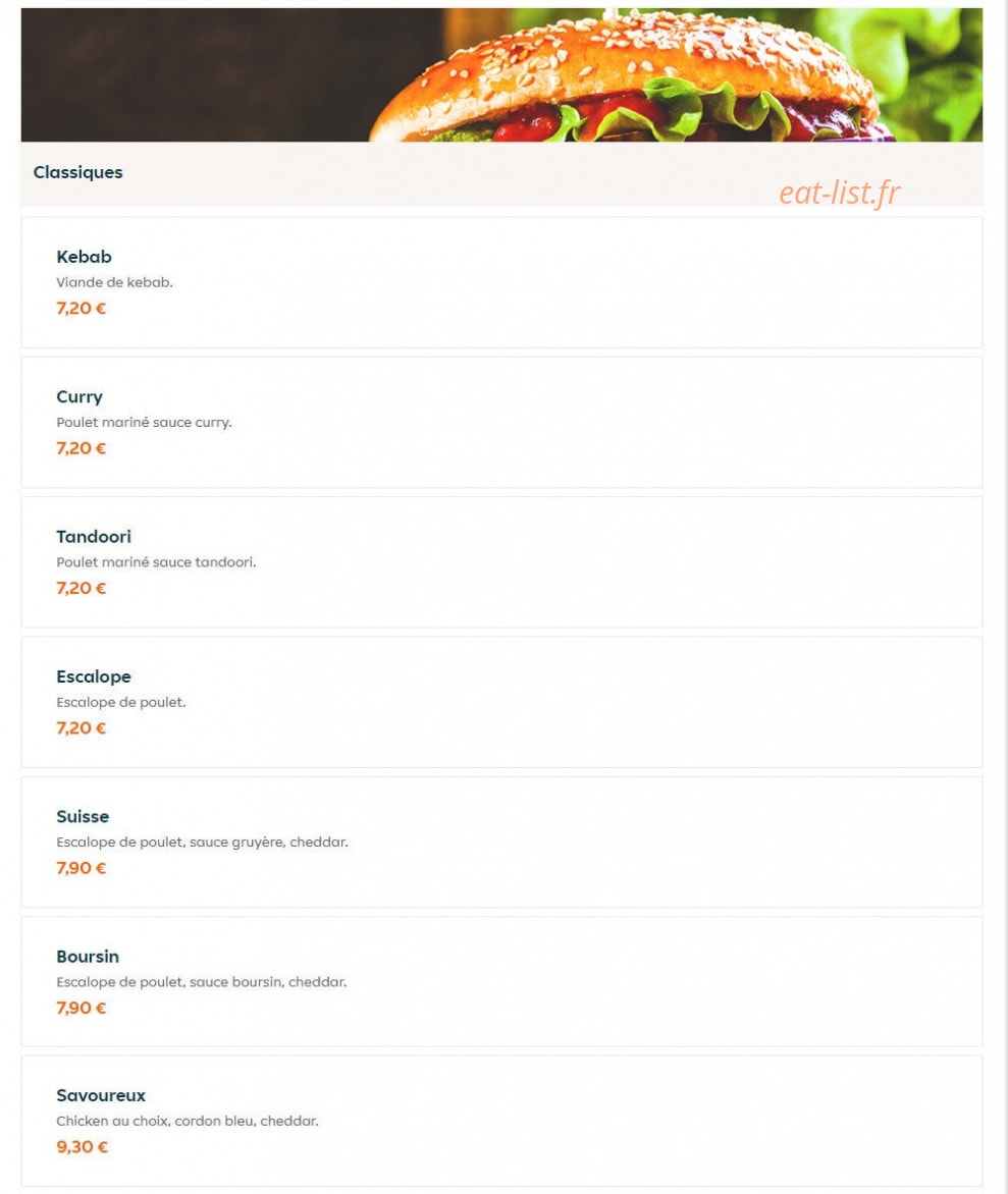 Le Miam — carte page 14