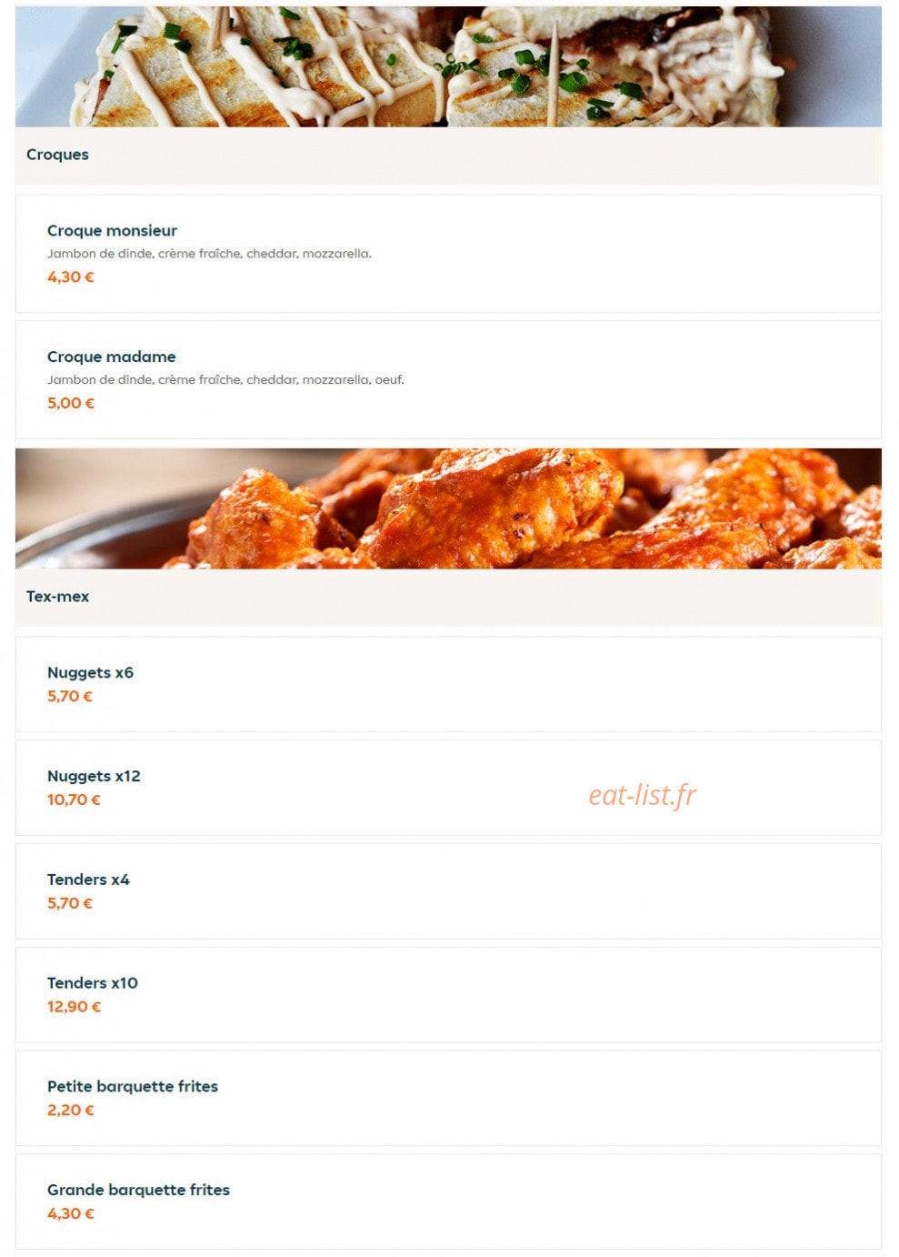 Le Miam — carte page 21