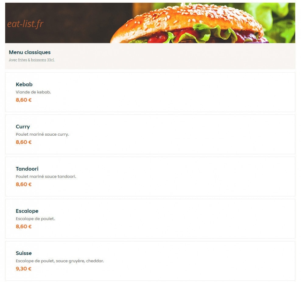 Le Miam — carte page 4